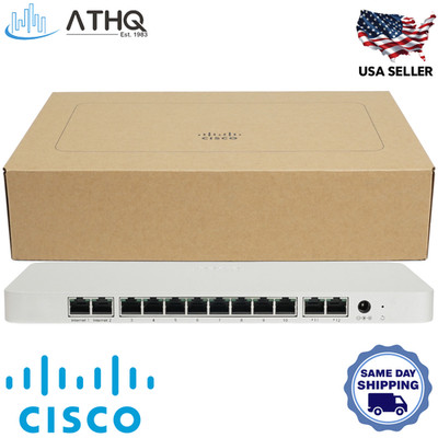 Cisco Meraki MX68-HW Cloud Managed Router Firewall SD-WAN 12-Port Unclaimed NEW