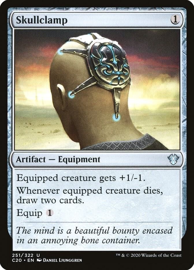 NM Skullclamp, MTG, Commander 2020, Magic the Gathering, 251 *X