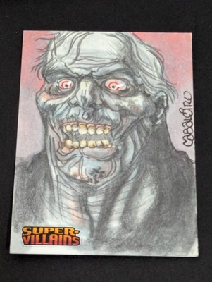 2015 DC Super-Villains Solomon Grundy 1/1 Sketch Card Carlos Cabaleiro