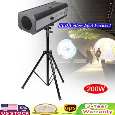 Follow Spotlight With Stand Manual Control For Party Theater Stage Light 200w