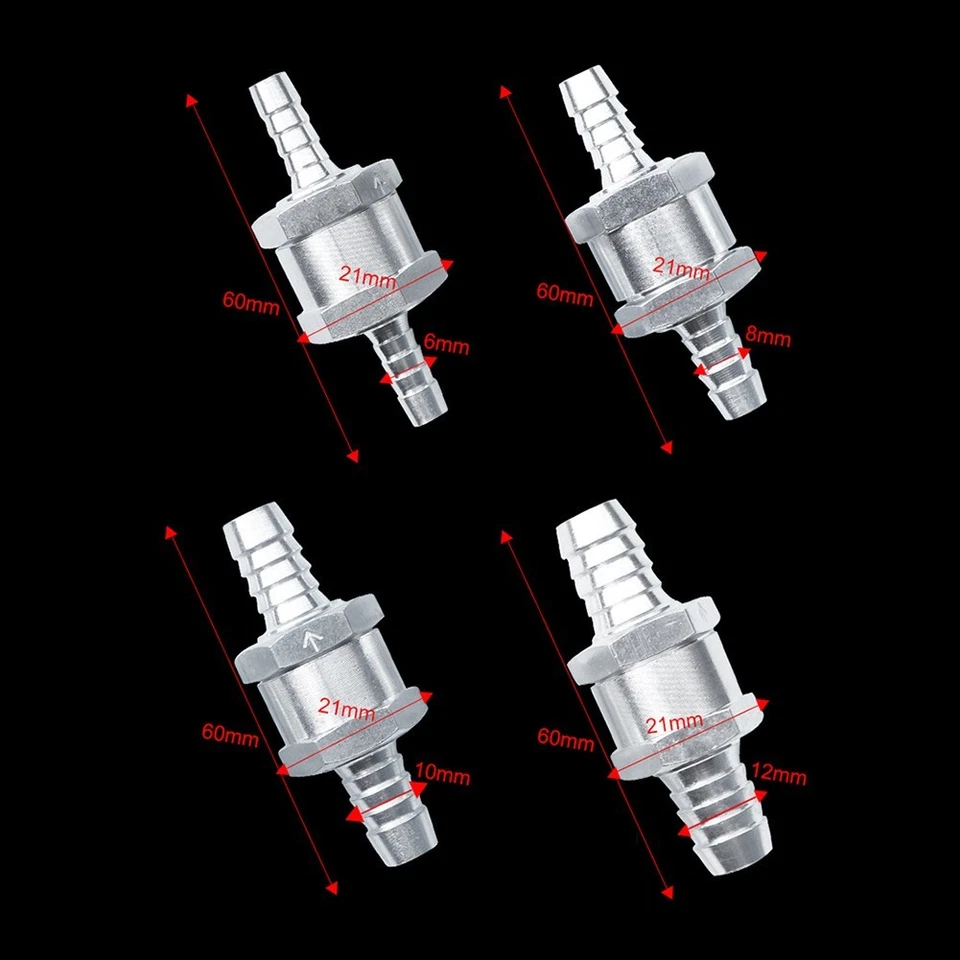 New Practical Non Return Valve Air Water Check valve Fuel Hose Tube Value - Image 2 of 4