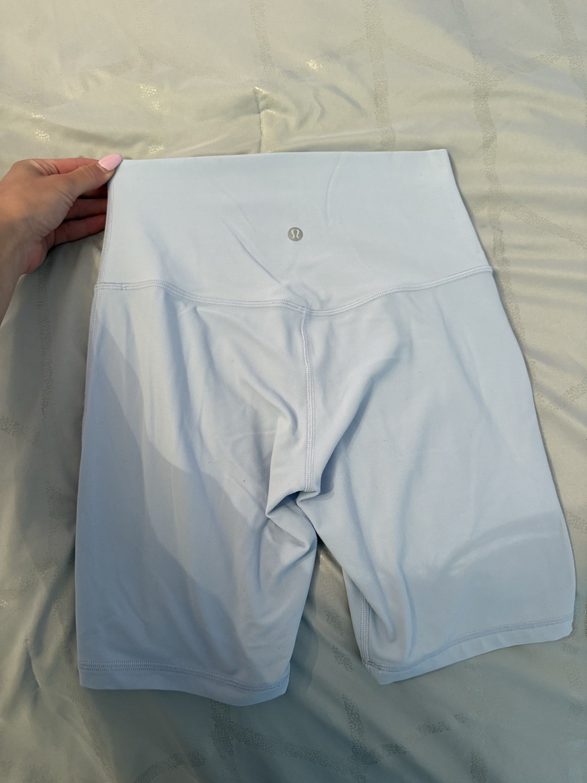 Lululemon Align High Rise Biker Shorts in Soft Lilac-image