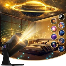 [White Noise] Galaxy Projector, 28 Soothing Sounds Star Projector Sound Machi...