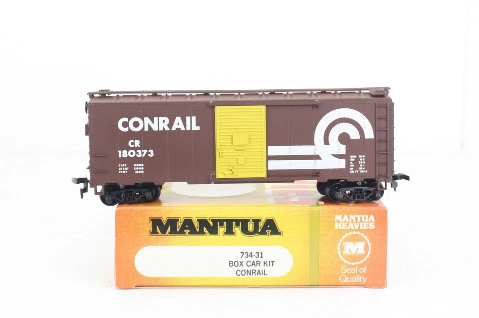 HO Scale Mantua Heavies Conrail Box Car Built Kit Excellent 734-31 - Image 4 of 4