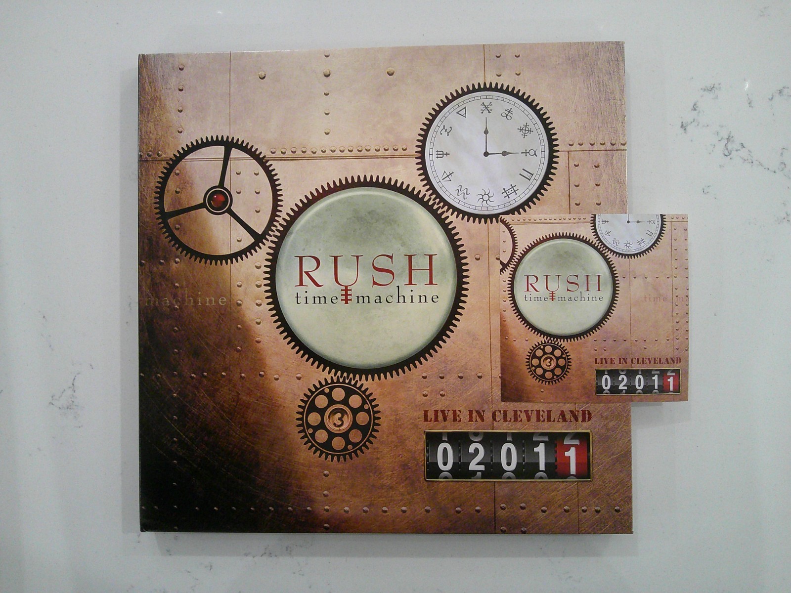 RUSH TIME MACHINE 2011 LIVE CLEVELAND OUT OF PRINT DELUXE 180 GRAM 4 LP BOX & DL