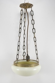 C41L53 Vintage Pendant Lamp with Glass Shade
