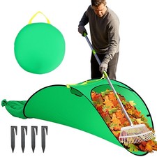 Upgraded Large Leaf Collector Portable Pop Up Lawn Bags Foldable Yard Waste