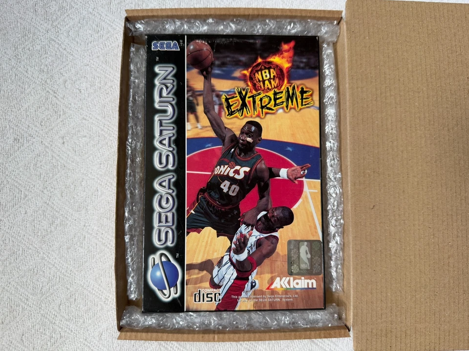 NBA Jam Extreme Sega Saturn - UK PAL VGC CIB - High Quality Packing - Image 2 of 4