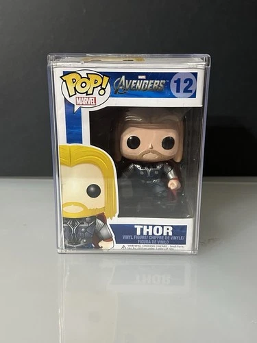 Funko Pop! Marvel Thor #12 Avengers 2012 Vinyl Figure W/Protector/Slight Damage