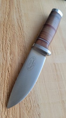 Fallkniven NL5 LamCos Steel With JRE leather Dangler Sheath Excellent Condition 