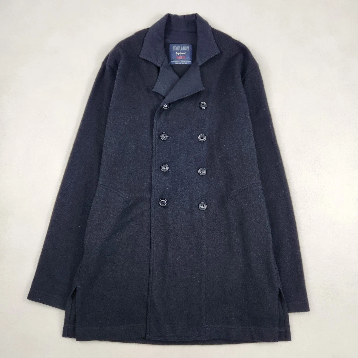 Yohji Yamamoto Coat Coats, Jackets & Vests Wool Outer Shell for