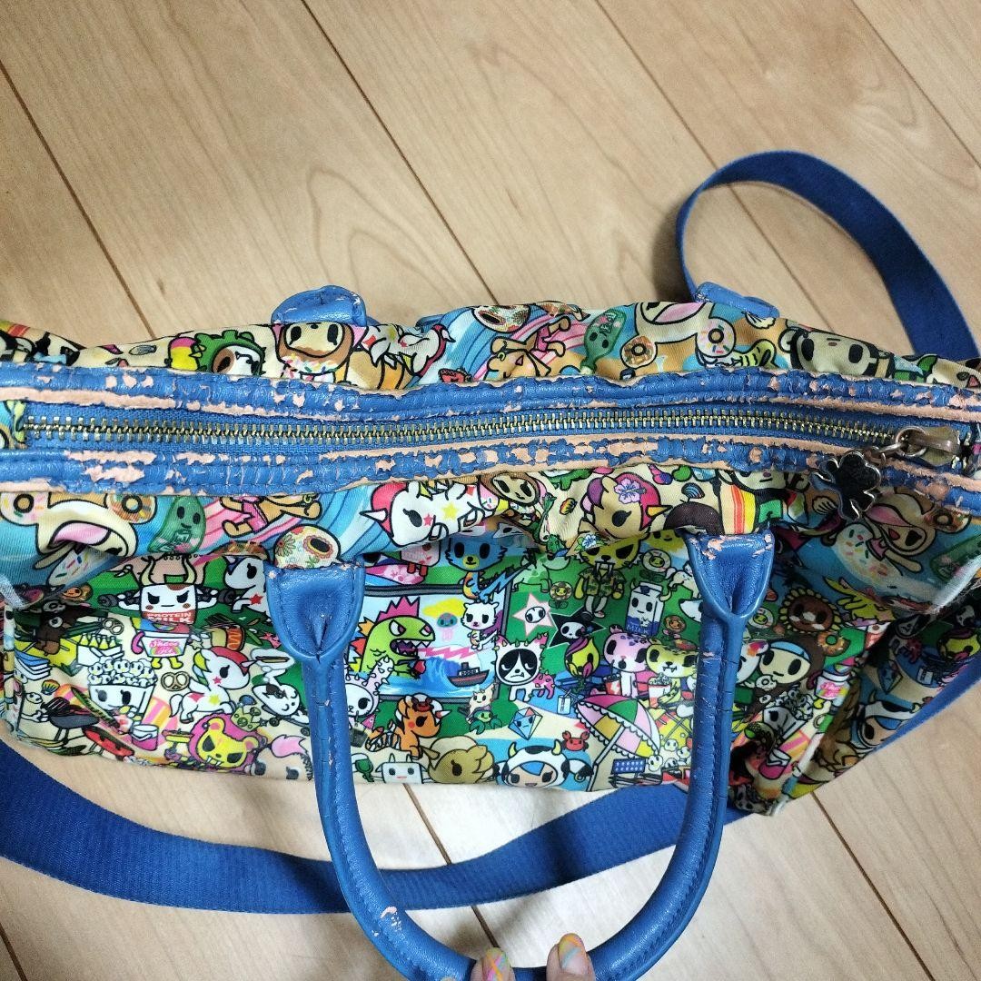 Tokidoki Character Pattern MultiColor Shoulder Ba… - image 3