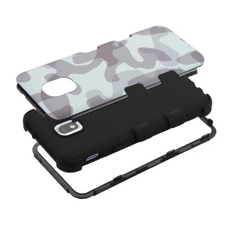 Funda Híbrida MyBat TUFF para Samsung Galaxy J3 - Gris Estilo Camuflaje Foto 2 de 2