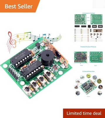 DIY 16-Sound Music Box Kit for Soldering Practice and Electronics Learning