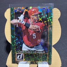 2015 Panini Donruss Elite Dominator Green #12 Albert Pujols /999 Angels Baseball