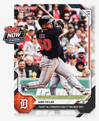 2026 Topps Now MLB #102 Hao-Yu Lee RC Detroit Tigers - IN HAND