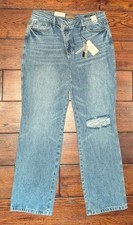 Judy Blue Rigid Magic Stretch Dad Jean Medium Blue Wash High Rise 15/32 NWT