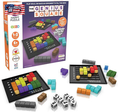 The Genius Square from the Happy Puzzle Company   Game of the Year Award Winner,