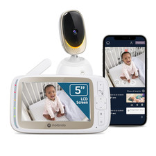 Motorola Nursery Wifi Video Baby Monitor with Camera and Audio, 5" Screen, HD Ca