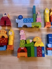 ❤️ Haba Holzbausteine Paket Zoolino + ene mene Zoo ❤️