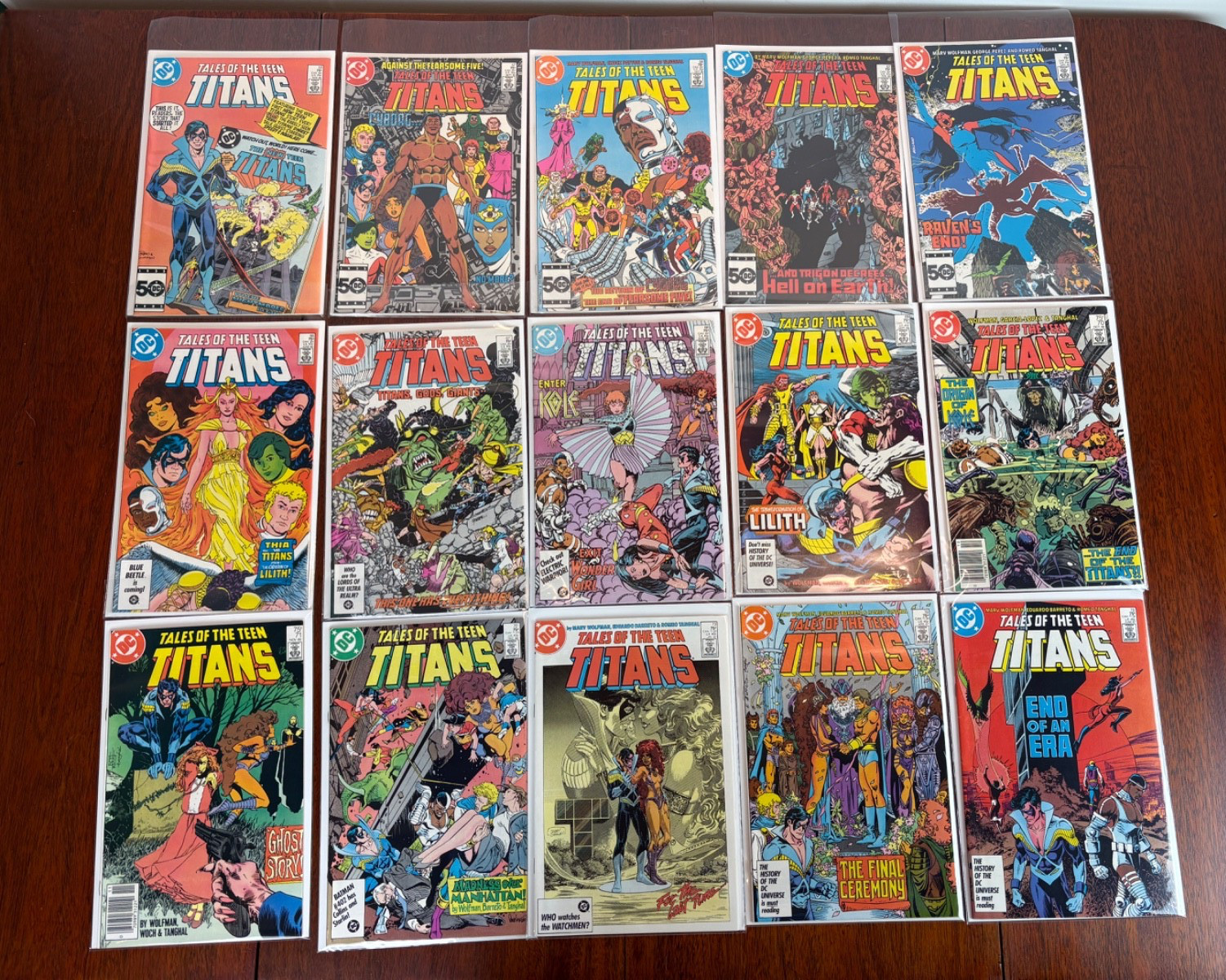 TALES OF THE TEEN TITANS Comic Book Lot 15 Bronze Age DC Good VG JLA Beast Boy