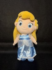 Baby Cinderella Plush Doll Disney Store Exclusive 12" Character Blue Dress Gown