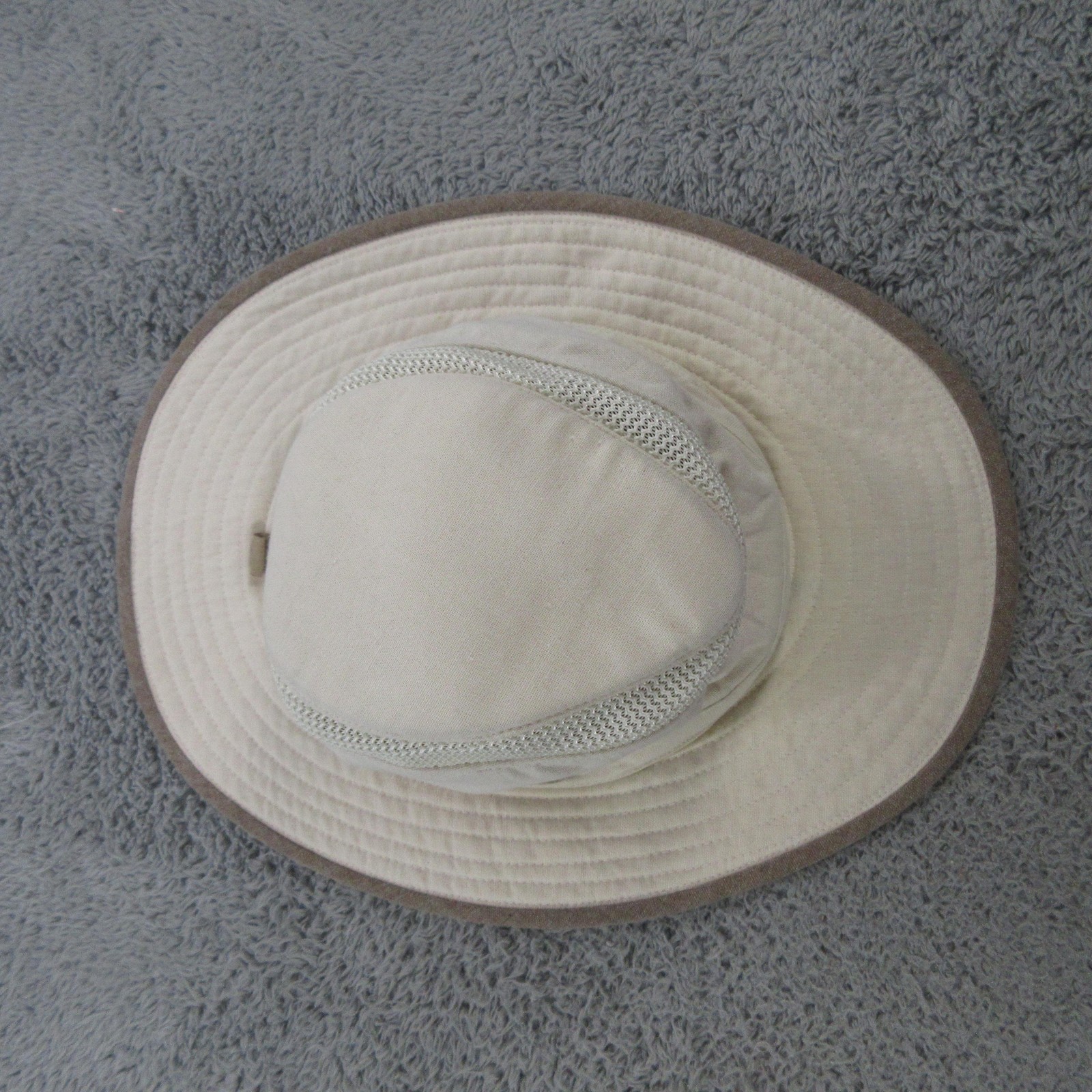 Tilley Hat Boonie Fitted Mens Large Beige Airflo Wide Brim S