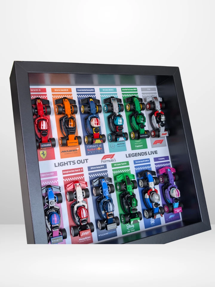 Cadre Noir F1 Display pour 12 LEGO Minifigures – Formula 1 Collection - Photo 4/4