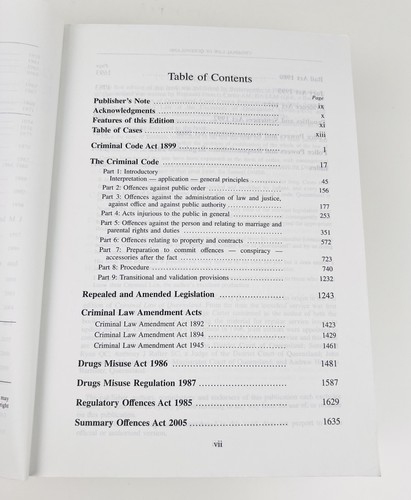 Carter's Criminal Law of Queensland by Michael Shanahan 20th Edition LexisNexis - Picture 7 of 11