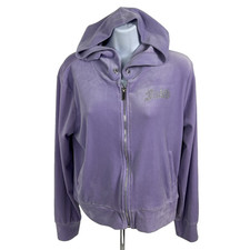 NoBo No Boundaries Jacket Youth Girls Large Full Zip Velour Lightweight Stretch