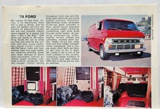 1974 Ford Van Custom Groovy Boogie Original Print Ad Hot Rod Magazine Vintage 1974 Ford Van Custom Groovy Boogie Original Print Ad Hot Rod Magazine Vintage