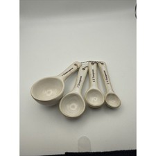 Vintage Farmhouse Ceramic Measuring Spoons Se...