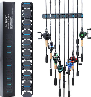 Fishing Rod Holder, Wall-Mounted Fishing Rod Rack, Vertical Fishing Pole Holder