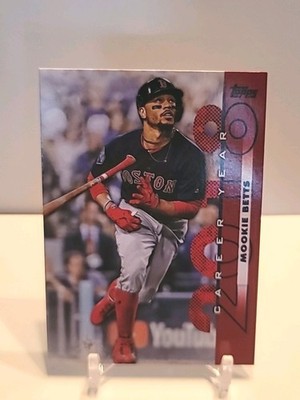 2022 Topps UK Edition - Career Year Mookie Betts Red Parallel 2/5!
