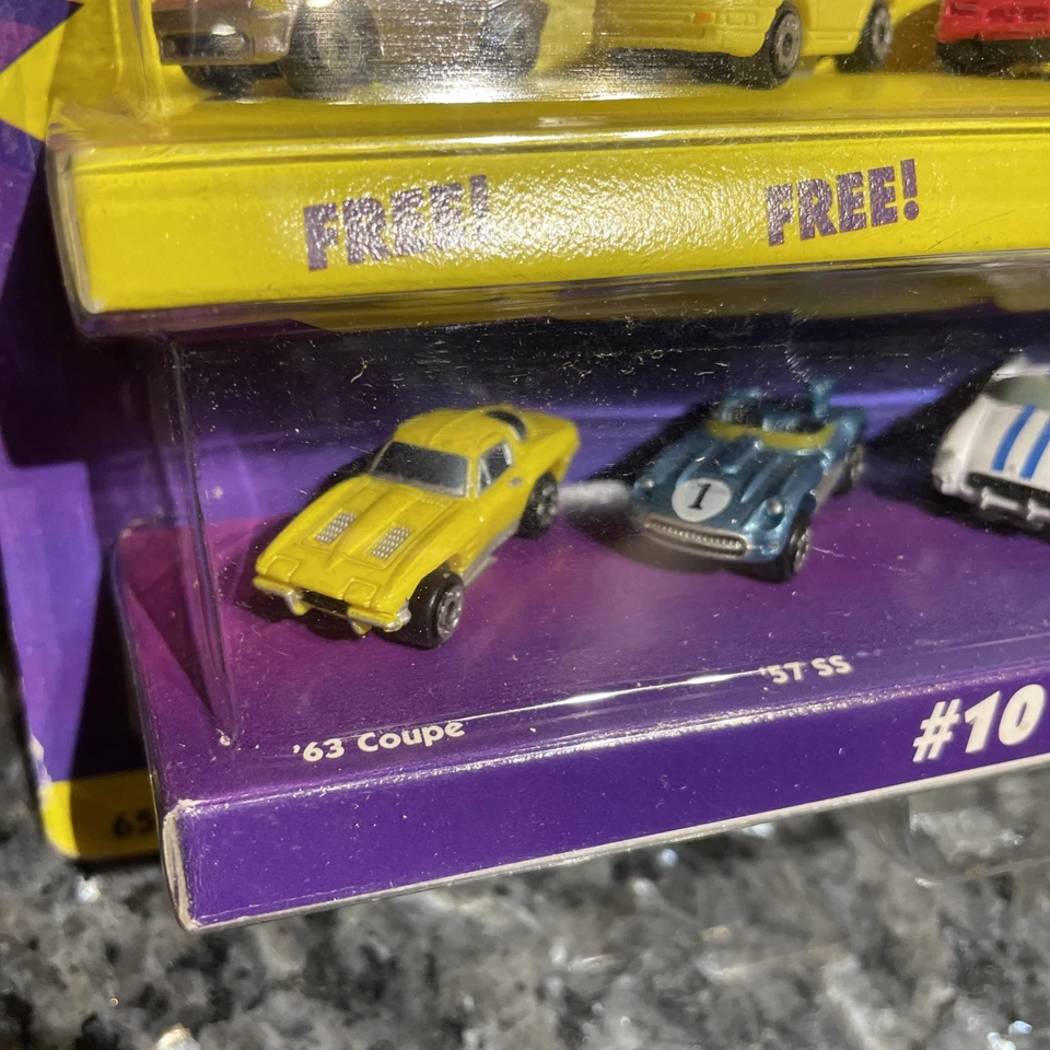 Micro Machines #10 Corvettes 1996 décimo aniversario + 5 autos gratis Galoob #65080 Foto 2 de 4