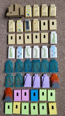 47x Lego Burg, Turm, Felsen, Mauern Abschnitte bunt City Friends MOC