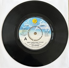 Blackbyrds – Don't Know What To Say 7" PROMO - 1980 UK  Fantasy FTC 194  EX+