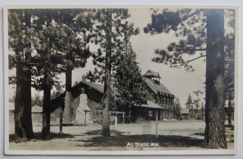 c1910s RPPC Al Tahoe Inn South Lake Tahoe El Dorado County