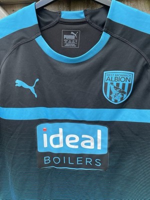 Authentic 2018-19 West Bromwich Albion Third Shirt Size Large L Navy Mens WBA