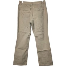 Classic Bossini Chino Pants Women 29 Tan 100% Cotton Straight Leg Khakis