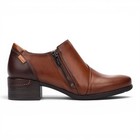 Pikolinos Malaga Bottines à Talon Faible Femme Cuir Marron Confort
