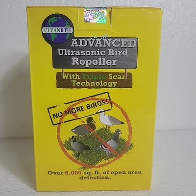 Cleanrth TSBR610 Advanced Sonic/Ultrasonic Bird Repeller