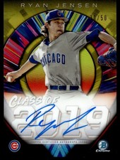 2019 Bowman Draft Class of 2019 Autographs Gold Refractor Ryan Jensen Auto 30/50