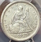 1875-S 20C Seated Liberty Twenty Cent Piece PCGS Genuine VF Detail Clean 50% off