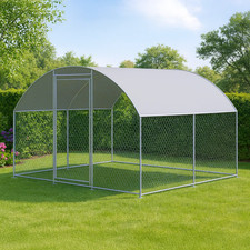 CLEARANCE KCT 2.5x3m Galvanished Chicken Cage Run Enclosure - Ex Display Stock