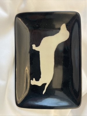 Vintage Dachshund Dog Decorative Ring Dish/Appetizer Plate West Elm Scott Lifshu