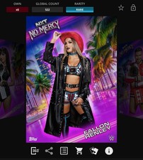 VIDEOGAME Topps WWE Slam 25 - NXT NO MERCY Pink Base - FALLON HENLEY
