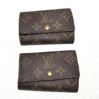 LOUIS VUITTON Monogram Key Case Leather Lot of 2 Used Authentic ps2608 ps948