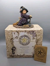 Boyds Wee Folkstone "Hilda Scaredy Cat & Ezra" #36203 Halloween Witch Training
