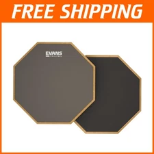 Professional Grade Drum Practice Pad - 12 Inch, Dual Surface